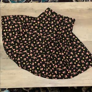 Forever 21 Floral Skater Skirt